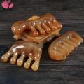 Yuanyan Natural Ox Horn Gua Sha Tools Scraping Point Full Body Massage Wide Toothed Comb Scalp Massage Brush Hair Care Tool. 