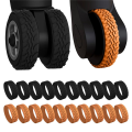 20 Pack Luggage Wheel Covers, Adhesive Silicone Suitcase Wheel Covers, Anti Fall-Off Luggage Wheel Protector for Single. 
