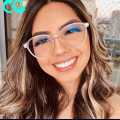 Transparent Oval Glasses For Women. 