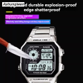 Ashunqiwen For Casio AE1200Wh AE-1200 AE-1300 AE1200 AE-1200WHD Watch Film 2025 New AE-1200WH/WHB-1A Mirror Screen Protector Film Transparent Film. 