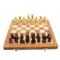Brown Folding Wooden Chess Board Box. 