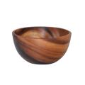 Zishfas Fruit Bowl Scratch-resistant Large Capacity Japanese Wooden Bowl. 