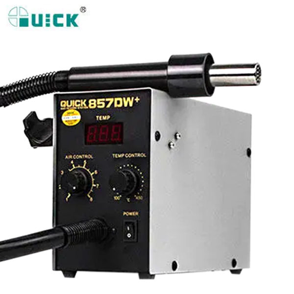 QUICK 857DW+ Lead Free Adjustable Hot Air Heat Gun With Helical Wind