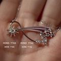 【Mega Sale】Thai Version Meteor Garden Same Necklace Women's Chinese Mang Star Pendant Cold Style Light Luxury Clavicle Chain Trendy. 