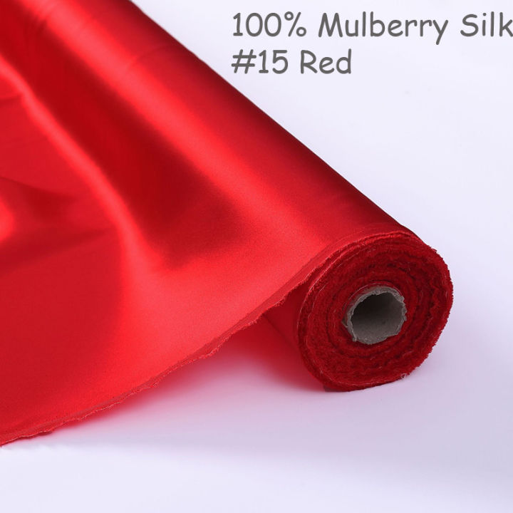 Cables%20Peach%20Grape%20Black%20&%20White%20Silk%20Fabric%20Satin%20Embroidery%20Textile%20100%25%20m%2022m%20Pure%20Mulberry%20Silk%20Charmeuse%20Fabric%20Clothing%20Plain%20-%20Image%206