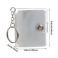 2PCS PVC Jewelry Accessories Portable 2 Inch Photos Holder For Photos Cards Mini Photo Albums. 