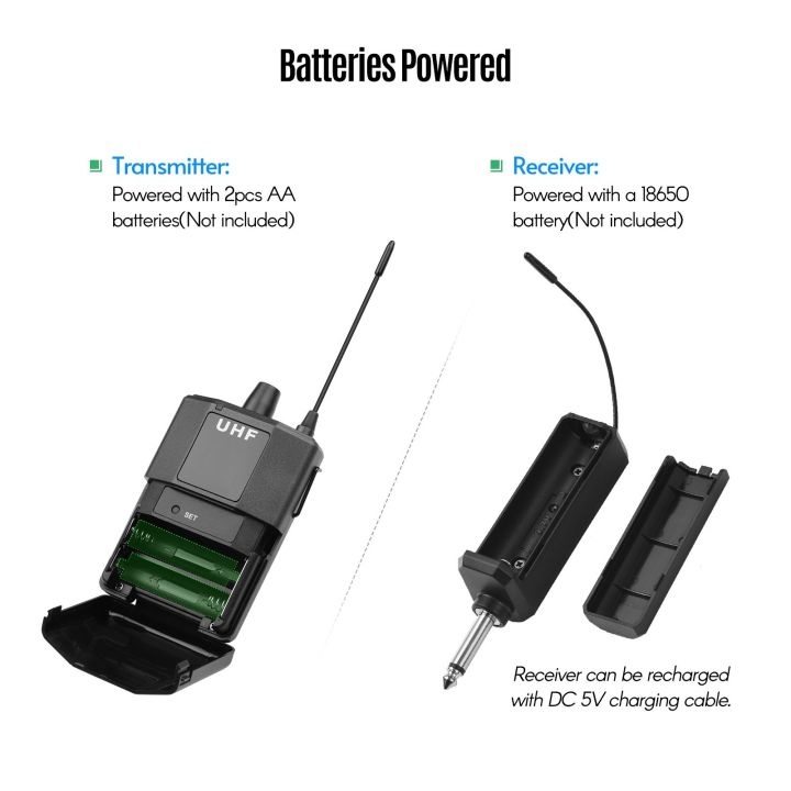 UHF%20Wireless%20Microphone%20ystem%20with%20Microphone%20Body-pack%20Transmitter%20and%20Receiver%20-%20Image%208