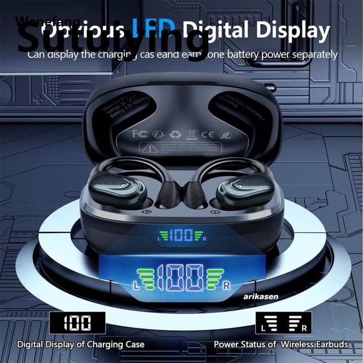 Wenefang%20Sutuiying%20Wireless%20Headphones%20Bluetooth%205.3%20Earphones%2075Hrs%20Playtime%20with%20Mic%20New%20style%20Hot%20Selling%20LED%20Display%20Button%20Control%20Earhook%20Sport%20Waterproof%20Headsets%20-%20Image%204