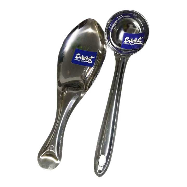 Stainless Steel Kitchen Tool (Rice Spoon & Ladle) | Daraz.com.np