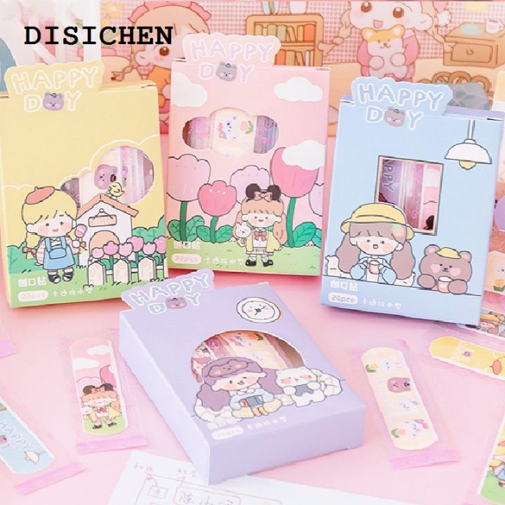 DISICHEN%20%E3%80%902025%20Version%E3%80%91%2020Pcs%20Waterproof%20Breathable%20Cute%20Cartoon%20Adhesive%20Bandages%20First%20Aid%20Bandaids%20Emergency%20Kit%20Wound%20Plaster%20for%20Kids%20-%20Image%202