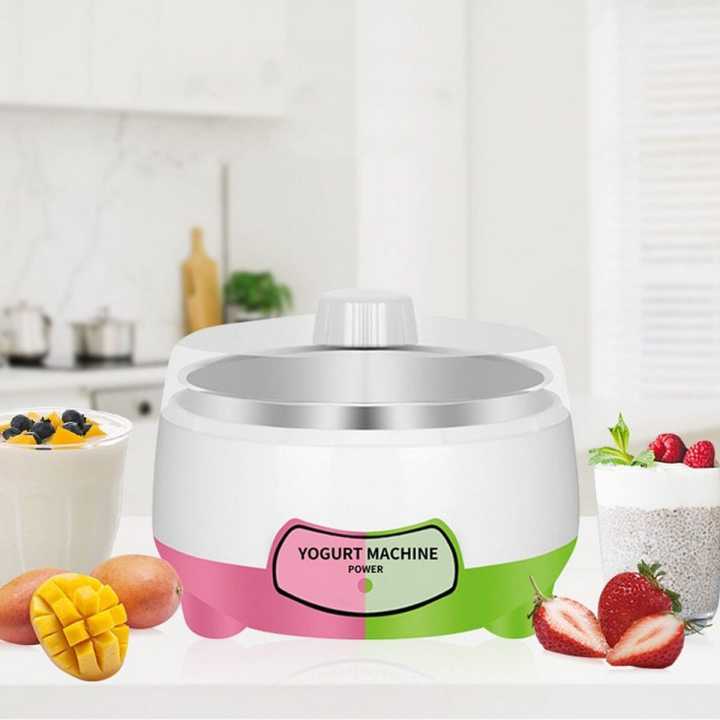 Dahi Maker Yogurt Culture Machine Plastic and Stainless Steel 1L Automatic Yogurt Maker