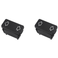 fasdaga 2X Electric Window Control Switch Button 6551.21 for 205 1987-1998, 309 -1993 405 1987-1993. 