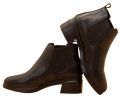 BHL-3 Black Horse Black Color Leather Chelsea Boots for Women. 