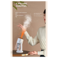 Cluellp-2X Portable Home Desktop Humidifier Mini Air Purifier Simulation of the Flame Seven Color Atmosphere Light Humidifier A. 