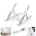 Aluminum Alloy Metal Adjustable Laptop Stand for 10 to 17 Inches Macbook/Laptops/Tab. 