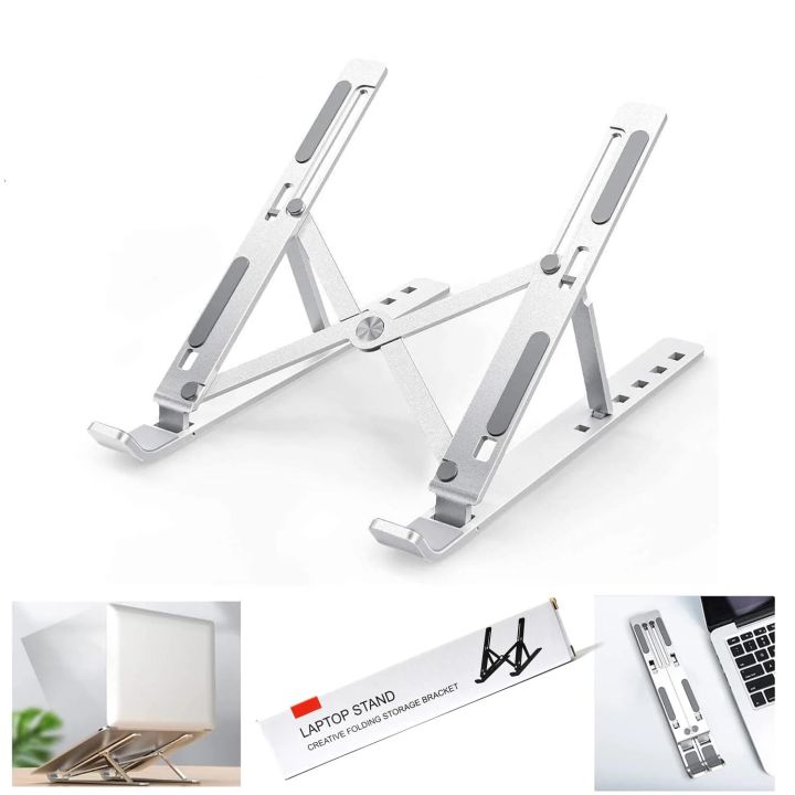 Aluminum%20Alloy%20Metal%20Adjustable%20Laptop%20Stand%20for%2010%20to%2017%20Inches%20Macbook/Laptops/Tab%20-%20Image%202
