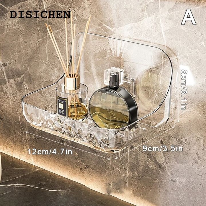 DISICHEN%20Fashion%201Pcs%20Bathroom%20Transparent%20Shelf%20Rack%20Wall-mounted%20Washbasin%20No-punch%20Washroom%20Wall%20Mounted%20Cosmetic%20Storage%20Organiser%20-%20Image%208