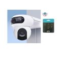 Ezviz H90 Dual 4MP Outdoor ColorVu Dual-Lens Pan & Tilt Wired/Wireless CCTV Camera (UNV 64 GB SD Card Included). 