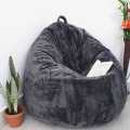 Fumo Dark Grey Classic Soft Fur Bean Bag- XXXL. 