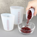 Kitchen accessories 125/250/500ml Silicone Measuring Cup Tools With Scale DIY Gypsum Plaster Epoxy Resin Glue Mixing Cup Tools For Jewelry Making JUE. 