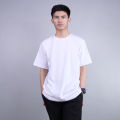 Basic Plain T-shirt - White. 