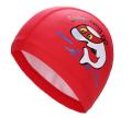 swimming pool girl boy long hair ears cartoon fabric PU waterproof kids swimming cap cute animal dolphin protection hat hat. 