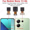 Front and Rear Back Camera For Xiaomi Redmi Note 13 4G Main Facing Camera Module Flex Cable Replacement Spare Parts. 