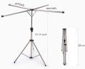Heavy Duty Clothes Drying Tripod Rack Foldable Indoor - Stainless Steel Clothes Hanger Rack with 4 Branches - Outdoor Collapsible Laundry Drying Tripod Rack,Saving Space. 