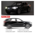 1:28 BMW X5 SUV Simulation Diecast Metal Alloy Model Car Sound Light Pull Back Collection Toy. 