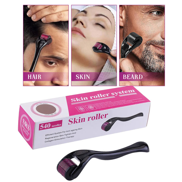 540 Titanium 0.5mm Microneedle Derma Roller for Skin Care