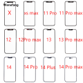 Wenefang 1pcs Front Screen Touch Glass+OCA For iPhone X XS XR Max 11 Pro Max 12 13 14 Mini Pro Touch Screen. 