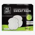 Pee Safe Disposable Underarm Sweat Pads (Straight) - Pack Of 14. 