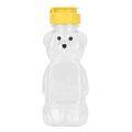 with Cap Mustard Bear Shape Ketchup Restaurant Gravy Home Supplies Home Condiment Sauce Container Squeeze Bottle Storage Bottle Oil Dispenser. 