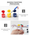 3Pcs Diy Painted Graffiti Dinosaur Children's Science and Educational Toy for Kids Drawing Toys Coloring 3D Jungle Animal Model. 