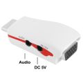 (VAG Cable) Full HD 1080P HDMI to VGA Adapter for Power and Audio. 