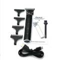 Kemei KM-T9 Clipper HairTrimmer Rechargeable Cordless For Men Beard Trimmer 0mm Baldheaded Hair Clipper Cutting Machine. 