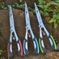 Hook Remover Line Cut Fishing Pliers Multi-functional with Rubber Handle Fish Mouth Pliers Hook High-strength Anti-slip Fishing Tied Hooks Pliers Outdoor Camping. 