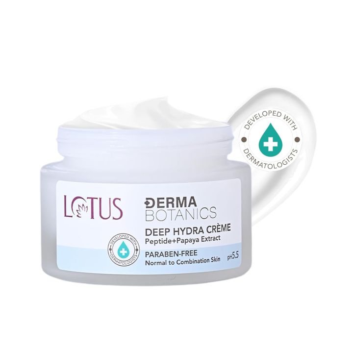 LotusDerma Botanics Peptide + Papaya Extract Deep Hydra Creme, pH5.5 ...