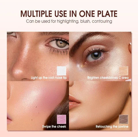 O.TWO.O%20Highlighter%20And%20Blush%20Palette%20Makeup%20Cosmetics%20for%20Women%20-%20Image%202