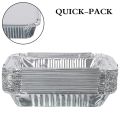 Packing Box Aluminium Container 660ml/ silver foil packing box  Pack Of 90Pcs With Lid. 