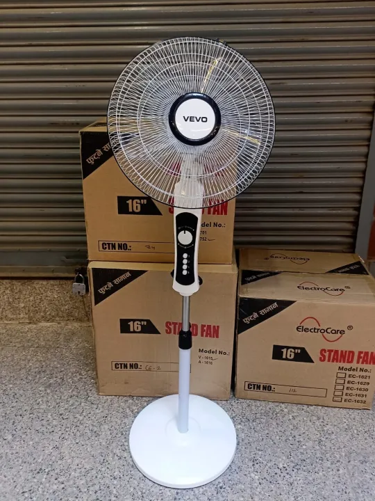 Wega/Vevo%2016%20Inch%20stand%20Fan%20Heavy%20Base%20With%20Timer%20And%20High%20Speed%20-%20Image%202