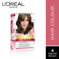 LOreal Paris Excellence Creme Hair Color - 4 Natural Brown 72ml+100g. 