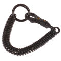 1Pc Coil Springs Keychain Stretchy Spiral Spring Coil Retractable Springs Keychain With Metal Clasp Key Chain Holder Lanyard AITENG. 