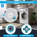 Eightiz 2 Meter Flexible PVC Washing Machine Inlet Hose water pipe, Universal Water Inlet with Tap adaptor Connector for Top & Front Load Fully Automatic. 