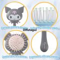 Difutagui Zheng Hair Comb Travel Mini Press Styling Tie-Free Portable Miniso High Hot Selling Quality Kuromi Hairbrush Head Massage Mirror Airbag Hair Brush. 
