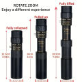 10-300x zoom mini high-definition telescope low light night vision instrument. 