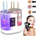 3 IN 1 Electric Makeup Brush Cleaner Machine With Dryer, USB Portable Automatic Cosmetic Brushes Cleaner. 