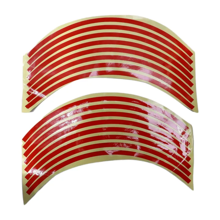 Maroon Color Radium Rim Sticker For Pulsar 150 | Daraz.com.np