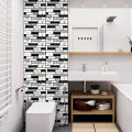Mosbeha Wall Decal Sticker 3D Brick Pattern Scratch Resistant Wall Sticker. 