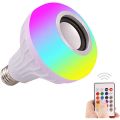 Remote Controlled Color Changing Bluetooth Smart Led Disco Light Bulb Speaker. 